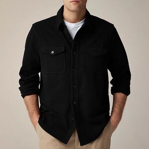 J Crew Seaboard soft-knit shirt in Black size Small NWT BV899‎